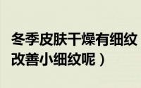冬季皮肤干燥有细纹（秋冬季节皮肤干燥如何改善小细纹呢）