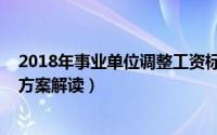 2018年事业单位调整工资标准（2018年事业单位工资上调方案解读）