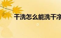 干洗怎么能洗干净（干洗怎么洗的）