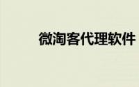 微淘客代理软件（微淘客怎么做）