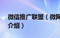 微信推广联盟（微网通联APP推广联盟项目介绍）