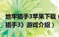 地牢猎手3苹果下载（iPhone/iPad版《地牢猎手3》游戏介绍）