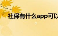 社保有什么app可以查（社保有什么用）