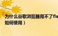 为什么谷歌浏览器用不了flash（谷歌浏览器不支持Flash后如何使用）