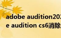 adobe audition2020怎么消除人声（adobe audition cs6消除人声的操作）