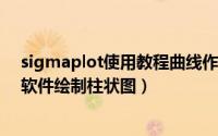 sigmaplot使用教程曲线作图（怎么利用SigmaPlot 12.0软件绘制柱状图）