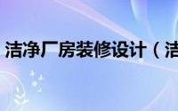 洁净厂房装修设计（洁净厂房装修设计布局）
