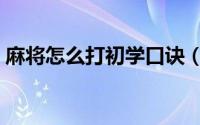 麻将怎么打初学口诀（麻将怎么打初学规则）