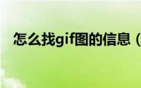 怎么找gif图的信息（怎么找gif图的出处）