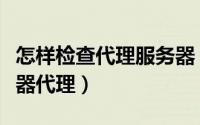怎样检查代理服务器（电脑怎么自动检测服务器代理）