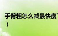 手臂粗怎么减最快瘦下来视频（手臂粗怎么减）
