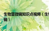 生物显微镜知识点视频（生物显微镜实验视频教程操作显微镜）