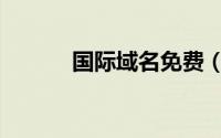 国际域名免费（国际域名抢注）