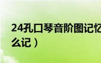 24孔口琴音阶图记忆法（24孔口琴音阶图怎么记）