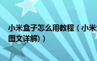 小米盒子怎么用教程（小米盒子怎么用 小米盒子使用方法(图文详解)）