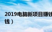 2019电脑新项目赚钱（2019一台电脑怎么挣钱）