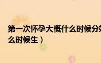 第一次怀孕大概什么时候分娩（初次怀孕的产妇一般会在什么时候生）