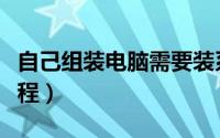 自己组装电脑需要装系统吗（自己组装电脑教程）