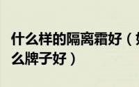什么样的隔离霜好（如何选购隔离霜隔离霜什么牌子好）