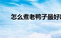 怎么煮老鸭子最好吃（怎么煮老玉米）