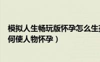 模拟人生畅玩版怀孕怎么生孩子（游戏模拟人生畅玩版里如何使人物怀孕）