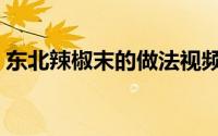 东北辣椒末的做法视频（东北辣椒末的做法）