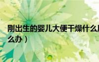 刚出生的婴儿大便干燥什么原因（刚出生的婴儿大便干燥怎么办）