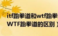 itf跆拳道和wtf跆拳道的区别（ITF跆拳道和WTF跆拳道的区别）
