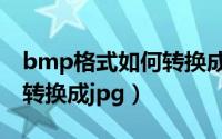 bmp格式如何转换成安装包（bmp格式如何转换成jpg）