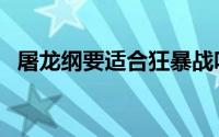 屠龙纲要适合狂暴战吗（屠龙纲要怎么出）