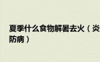 夏季什么食物解暑去火（炎热夏季4类食物祛暑泻火养生又防病）