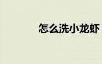 怎么洗小龙虾（怎么洗河虾）