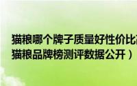 猫粮哪个牌子质量好性价比高2020（2020十大性价比高的猫粮品牌榜测评数据公开）
