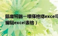 鎬庢牱鍦ㄧ嚎缂栬緫excel琛ㄦ牸閲岄潰鎵撳嬀（怎样在线编辑excel表格）