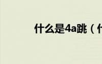 什么是4a跳（什么是4M管理）