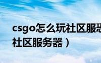 csgo怎么玩社区服恐怖地图（CSGO怎么玩社区服务器）
