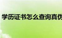 学历证书怎么查询真伪（学历证书怎么查询）