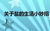 关于盐的生活小妙招（咸盐的一些生活小妙招）