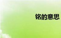 铭的意思（铭万网）