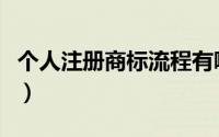 个人注册商标流程有哪些（个人注册商标流程）