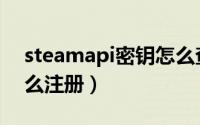 steamapi密钥怎么查看（steamapi密钥怎么注册）
