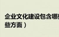 企业文化建设包含哪些（企业文化建设包含哪些方面）