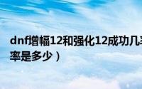 dnf增幅12和强化12成功几率（dnf增幅12的装备上13成功率是多少）
