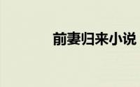 前妻归来小说（前妻请回房）
