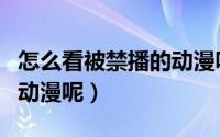 怎么看被禁播的动漫呢知乎（怎么看被禁播的动漫呢）