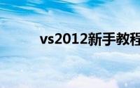 vs2012新手教程（VS2012中C）
