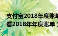 支付宝2018年度账单哪里看（支付宝如何查看2018年年度账单）