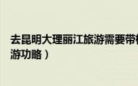 去昆明大理丽江旅游需要带棉衣吗（去昆明、大理、丽江旅游功略）