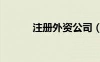 注册外资公司（注册外国公司）
