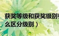 获奖等级和获奖级别有什么区别（获奖证书怎么区分级别）